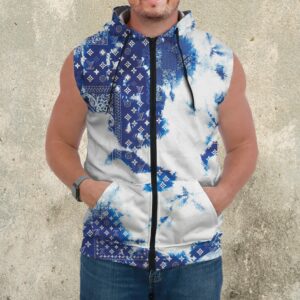Premium Louis Vuitton Sleeveless Zip Hoodie For Men - DN9060712