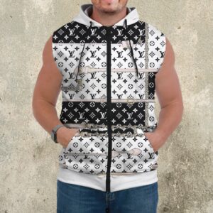 Premium Louis Vuitton Sleeveless Zip Hoodie For Men - DN9060717