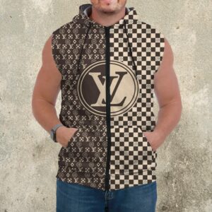 Premium Louis Vuitton Sleeveless Zip Hoodie For Men - DN9060719