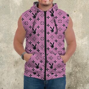 Premium Louis Vuitton Sleeveless Zip Hoodie For Men - DN9060722