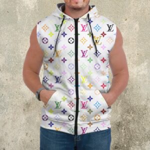 Premium Louis Vuitton Sleeveless Zip Hoodie For Men - DN9060723