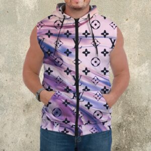 Premium Louis Vuitton Sleeveless Zip Hoodie For Men - DN9060725