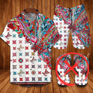 Louis Vuitton Combo Hawaii Shirt, Shorts Hot Trend 2024 - DN9180239
