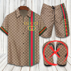 Gucci Combo Hawaii Shirt, Shorts Hot Trend 2024 - DN9190211