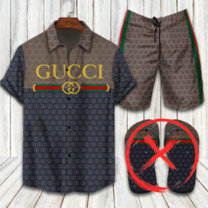 Gucci Combo Hawaii Shirt, Shorts Hot Trend 2024 - DN9190212