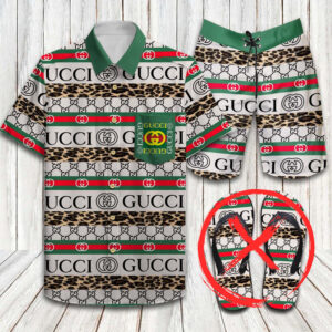 Gucci Combo Hawaii Shirt, Shorts Hot Trend 2024 - DN9220212