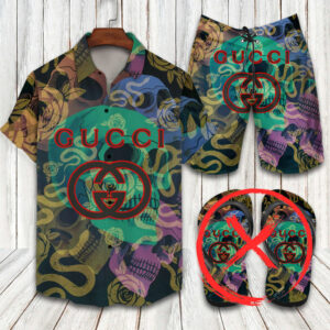 Gucci Combo Hawaii Shirt, Shorts Hot Trend 2024 - DN9220219