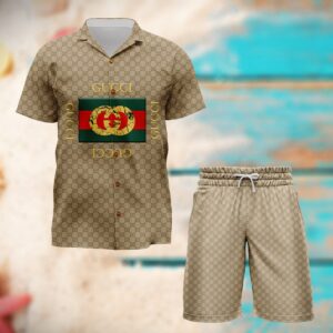 Gucci Combo Hawaii Shirt, Shorts Hot Trend 2024 - DN9260303