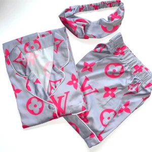 LV LUNA Grey & Pink Short Set M3101026