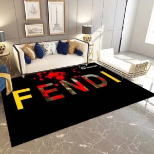 Fendi Fashion Logo Limited Luxury Brand Rug Carpet Home Decor LVT00318