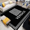 Gianni Versace Black Luxury Area Rug For Living Room Bedroom Carpet Home Decor  LVT00390