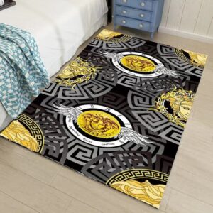 Gianni Versace Luxury Area Rug For Living Room Bedroom Carpet Home Decor Mat LVT00475