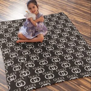 Gucci Dark Luxury Brand Hot Logo Premium Blanket Fleece Home Decor LVT00160