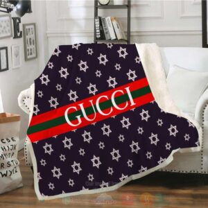 Gucci Brand Black Blanket