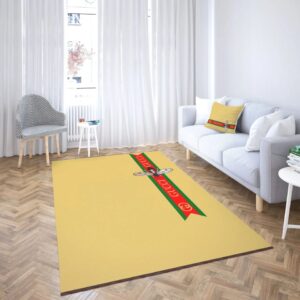Gucci Dragonfly Luxury Area Rug For Living Room Bedroom Carpet Home Decor Mat LVT00490