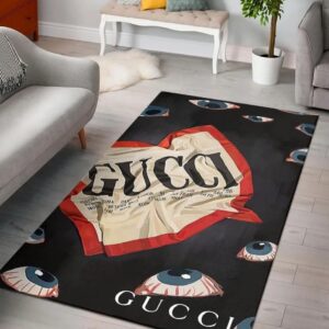 Gucci Eyes Luxury Area Rug For Living Room Bedroom Carpet Home Decor Mat LVT00499