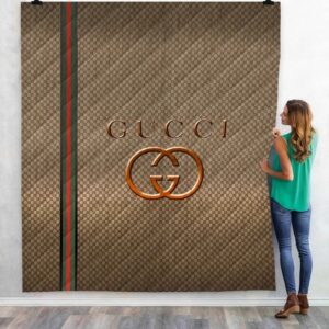 Gucci Golden Fashion Luxury Brand Premium Blanket Fleece Home Decor LVT00210