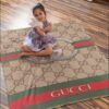Gucci Luxury Brand Logo Premium Blanket Fleece Home Decor LVT00115