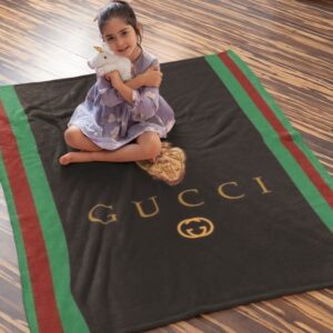 Gucci Luxury Brand New Logo Premium Blanket Fleece Home Decor LVT00156
