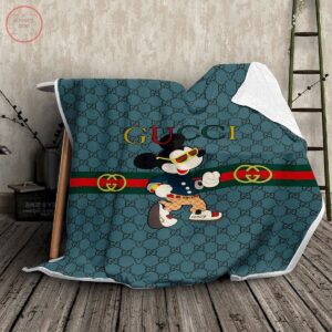 GUCCI MICKEY MOUSE LUXURY BRAND FLEECE BLANKET
