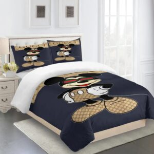 Gucci Mickey Premium Fashion Limited Luxury Brand Bedding Set Home Decor LVT00073