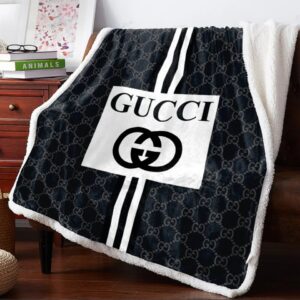 Gucci Diamond Fashion Luxury Brand Premium Blanket Fleece Home Decor LVT00188