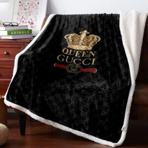 Gucci Queen Fashion Luxury Brand Premium Blanket Fleece Home Decor LVT00220