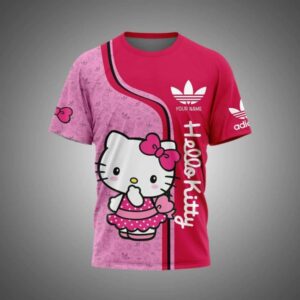 Adidas Hello Kitty Luxury Custom Name Tshirt DN609555