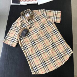 BURBERRY SHORT SLEEVE BUTTON SHIRT - DN9140738