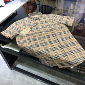 BURBERRY SHORT SLEEVE BUTTON SHIRT - DN9140743