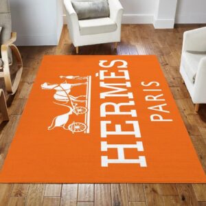 Hermes Fashion Logo Limited Luxury Brand Rug Carpet Home Decor  LVT00300