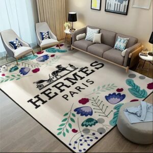 Hermes Fashion Logo Limited Luxury Brand Rug Carpet Home Decor  LVT00295
