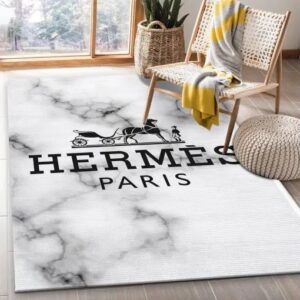 Hermes Fashion Logo Limited Luxury Brand Rug Carpet Home Decor  LVT00293