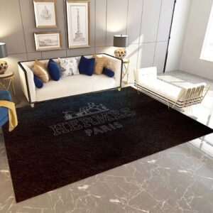 Hermes Fashion Logo Limited Luxury Brand Rug Carpet Home Decor  LVT00303