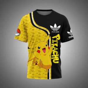 Adidas Pikachu Luxury Custom Name Tshirt DN609556