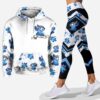 In april we wear blue personalized autism awareness hoodie & leggings gift for stitch disney lovers autism awareness hoodie gift ht 65 Hoodie Leggings Set-PM00369