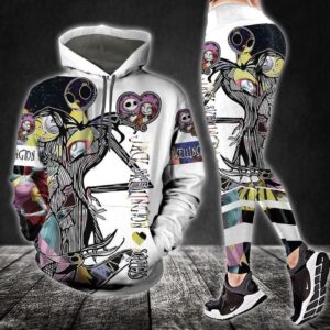 Jack skellington sally hoodie leggings clothing clothes outfit for women disney gifts ht 71 Hoodie Leggings Set-PM00328