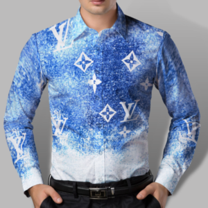 Limited LV Long Sleeve Button Shirt for Men Hot 2025 LNT000091510