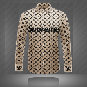 Limited LV Long Sleeve Button Shirt for Men Hot 2025 LNT000091733
