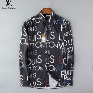 Limited LV Long Sleeve Button Shirt for Men Hot 2025 LV2801S1