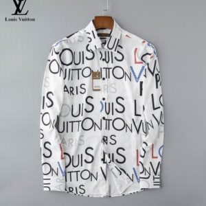 Limited LV Long Sleeve Button Shirt for Men Hot 2025 LV2803S1