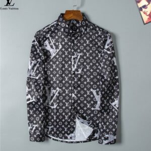 Limited LV Long Sleeve Button Shirt for Men Hot 2025 LV2804S1