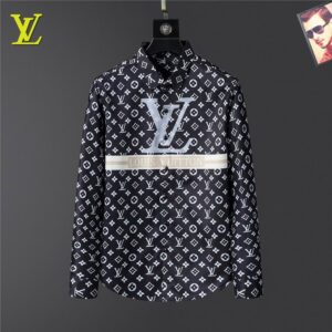Limited LV Long Sleeve Button Shirt for Men Hot 2025 LV2819S