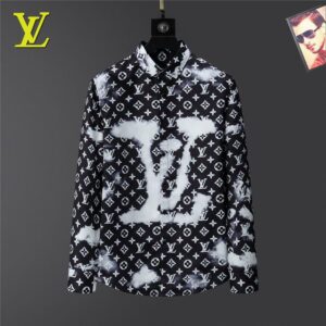 Limited LV Long Sleeve Button Shirt for Men Hot 2025 LV2823S