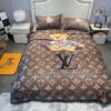 Louis Vuitton Blue Monogram Luxury Brand Bedding Set LVT00465