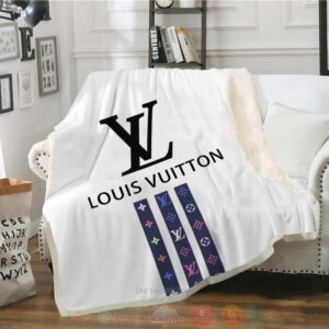 LOUIS VUITTON BRAND WHITE BLANKET