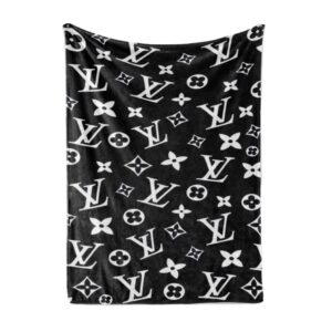 Louis Vuitton Clasic Logo Luxury Brand Premium Blanket Fleece Home Decor LVT00170