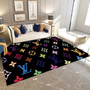 Louis Vuitton Colorful Fashion Limited Luxury Brand Rug Carpet Home Decor LVT00341
