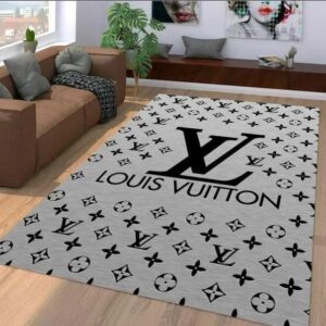 Louis Vuitton Grey Fashion Limited Luxury Brand Rug Carpet Home Decor  LVT00339