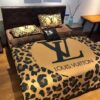 Louis Vuitton Leopard Yellow Luxury Brand Bedding Set LVT00041